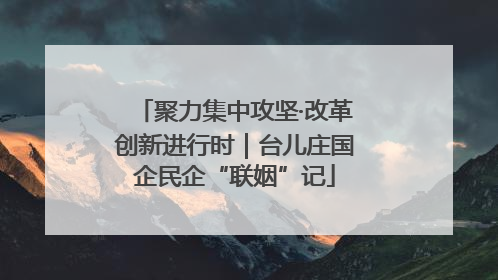 聚力集中攻坚·改革创新进行时｜台儿庄国企民企“联姻”记