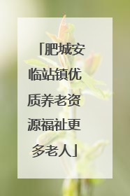 肥城安临站镇优质养老资源福祉更多老人