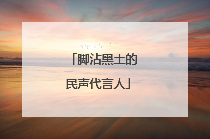 脚沾黑土的民声代言人