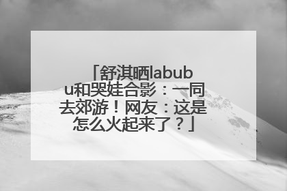 舒淇晒labubu和哭娃合影：一同去郊游！网友：这是怎么火起来了？