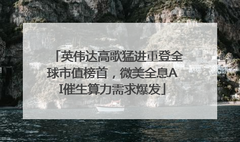 英伟达高歌猛进重登全球市值榜首，微美全息AI催生算力需求爆发