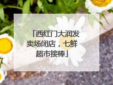 西红门大润发卖场闭店，七鲜超市接棒