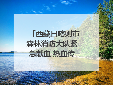 西藏日喀则市森林消防大队紧急献血 热血传递生命希望