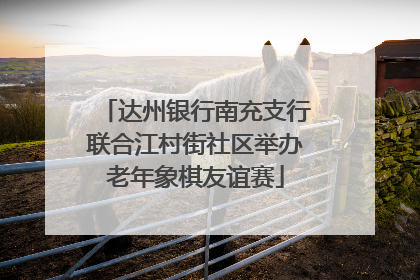 达州银行南充支行联合江村街社区举办老年象棋友谊赛