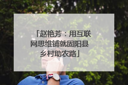 赵艳芳：用互联网思维铺就固阳县乡村助农路