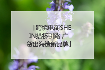 跨境电商SHEIN搭桥引路 广货出海造新品牌
