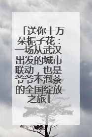 送你十万朵栀子花：一场从武汉出发的城市联动，也是爷爷不泡茶的全国绽放之旅