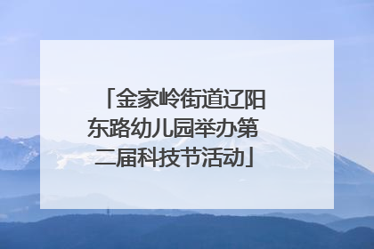 金家岭街道辽阳东路幼儿园举办第二届科技节活动