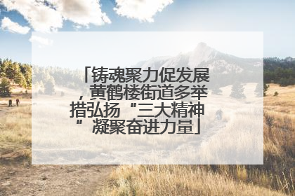 铸魂聚力促发展，黄鹤楼街道多举措弘扬“三大精神”凝聚奋进力量