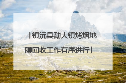 镇沅县勐大镇烤烟地膜回收工作有序进行