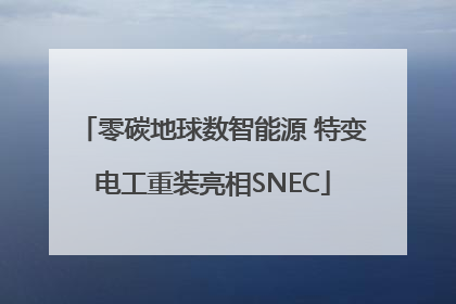 零碳地球数智能源 特变电工重装亮相SNEC