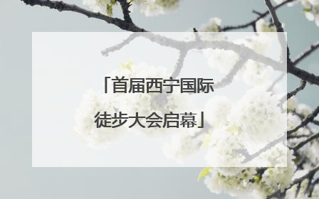 首届西宁国际徒步大会启幕