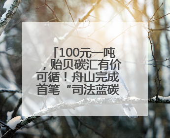 100元一吨，贻贝碳汇有价可循！舟山完成首笔“司法蓝碳”认购