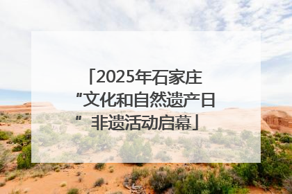 2025年石家庄“文化和自然遗产日”非遗活动启幕