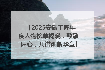2025安徽工匠年度人物榜单揭晓：致敬匠心，共谱创新华章