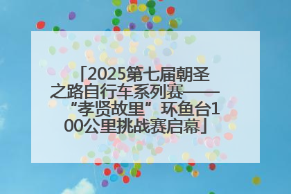 2025第七届朝圣之路自行车系列赛——“孝贤故里”环鱼台100公里挑战赛启幕