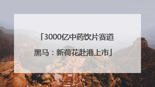 3000亿中药饮片赛道黑马：新荷花赴港上市