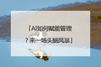 AI如何赋能管理？来一场头脑风暴