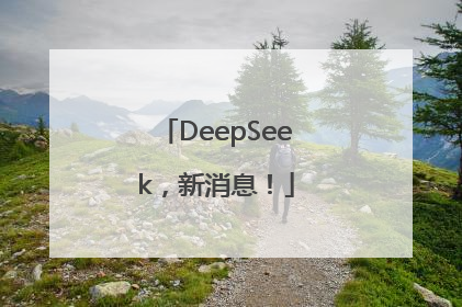 DeepSeek，新消息！